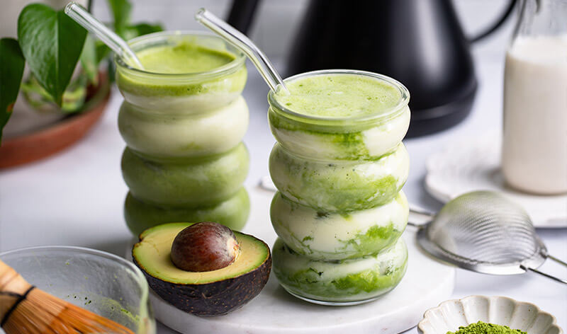Love One Today Avocado Recipes Featured Iced Avocado Matcha Latte
