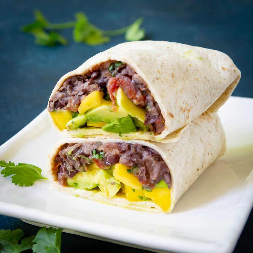 No Cook Black Bean Wraps Square 1200
