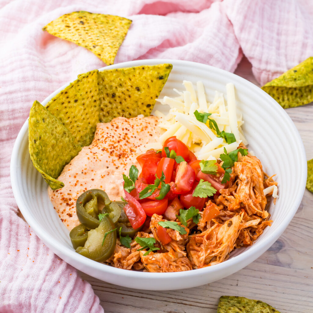 cottage cheese chicken taco bowl 25