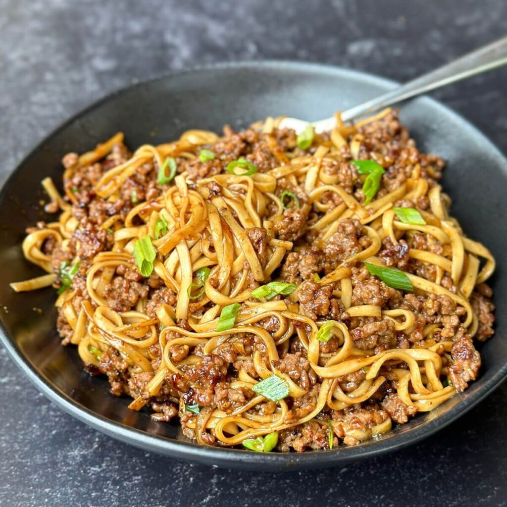 noodles Mongolian Ground Beef