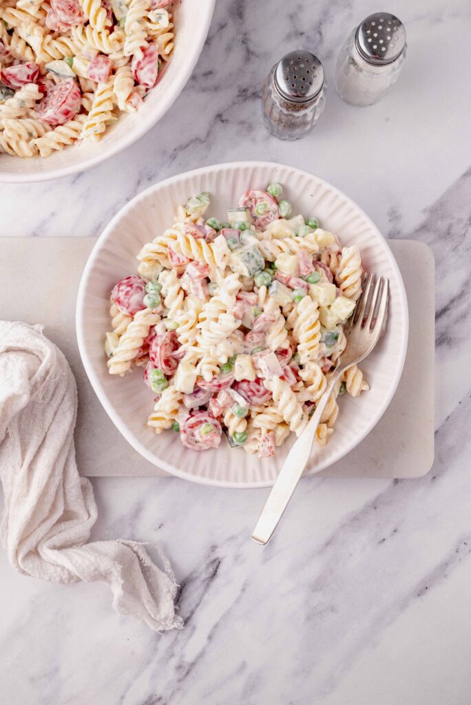 Creamy Pasta Salad A Creamy Pasta Salad final shot 2