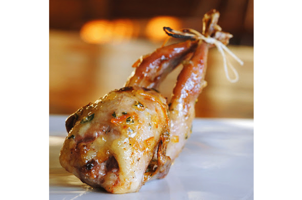 Roasted Quail with Honey Orange Sauce