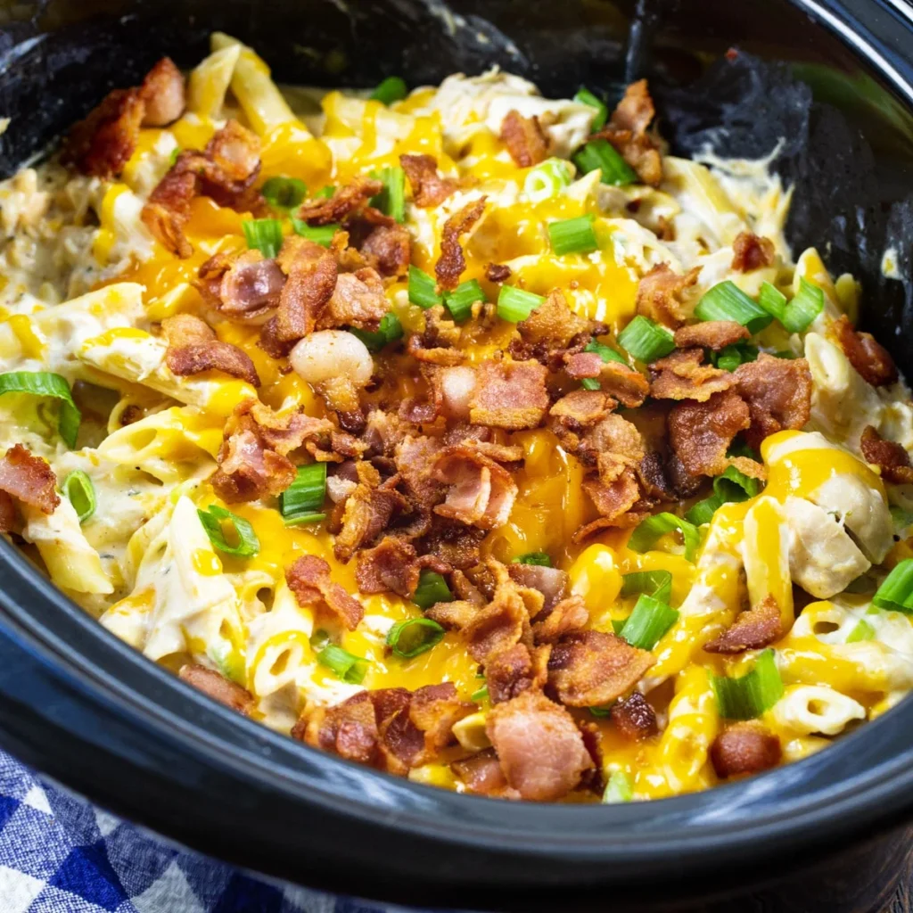 Slow Cooker Crack Chicken Pasta 4