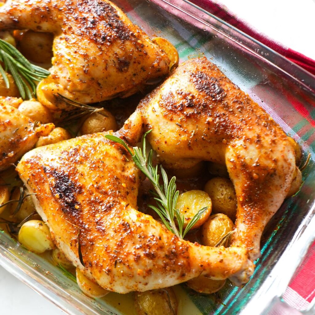 baked chicken leg quarters 2