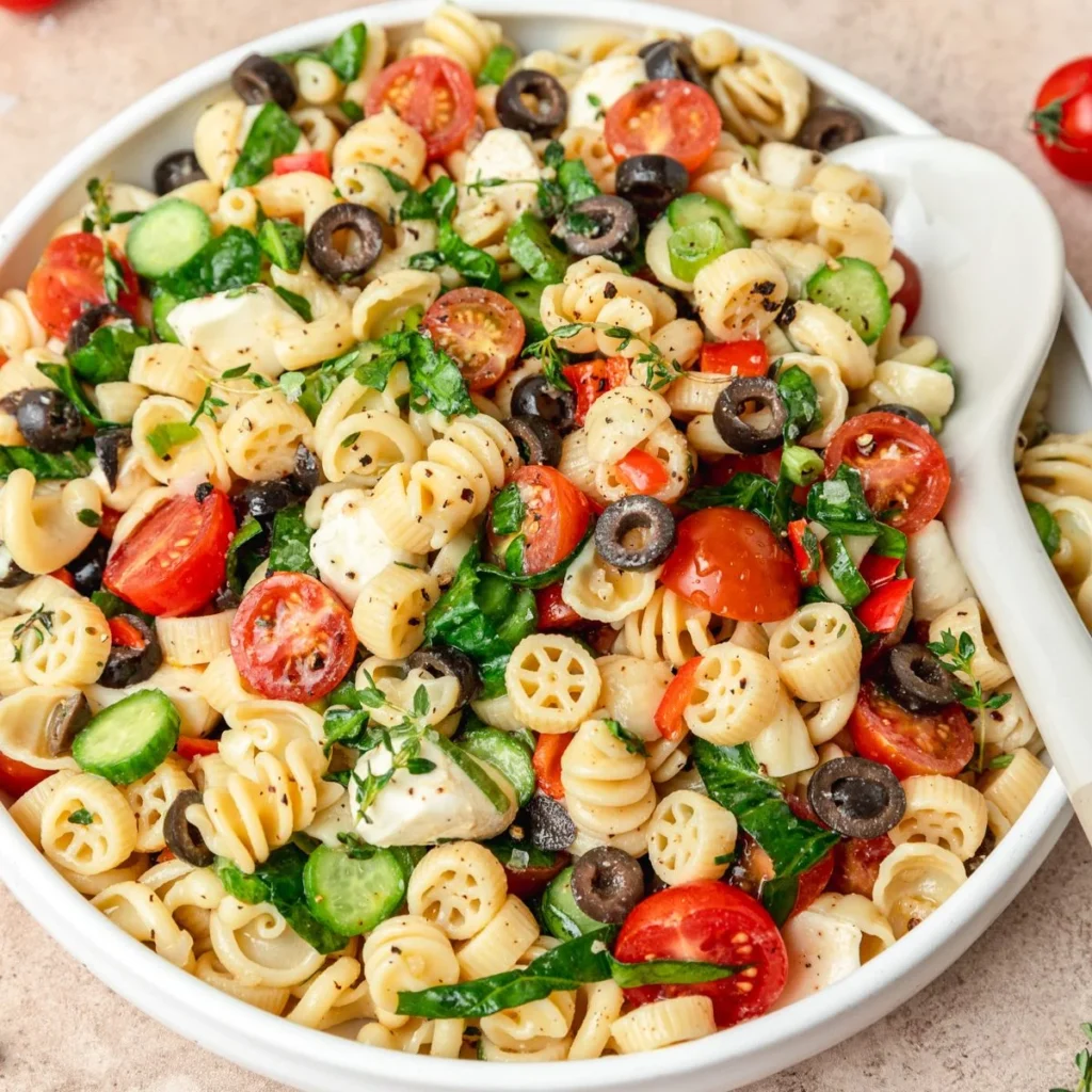 cold pasta salad image