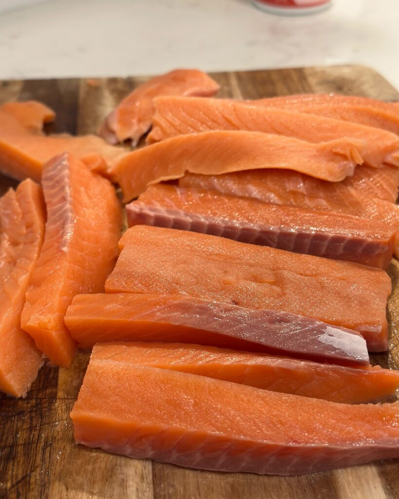 brine smoked salmon image