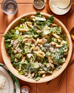 Caesar salad pasta image