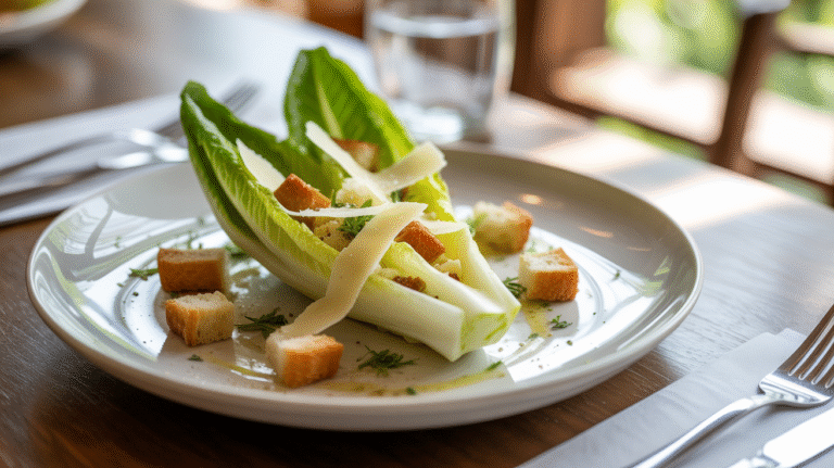 Caesar Salad Plating