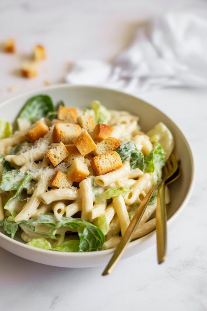 Caesar Salad Pasta: A Creamy, Crunchy Twist on a Beloved Classic 4 image 17