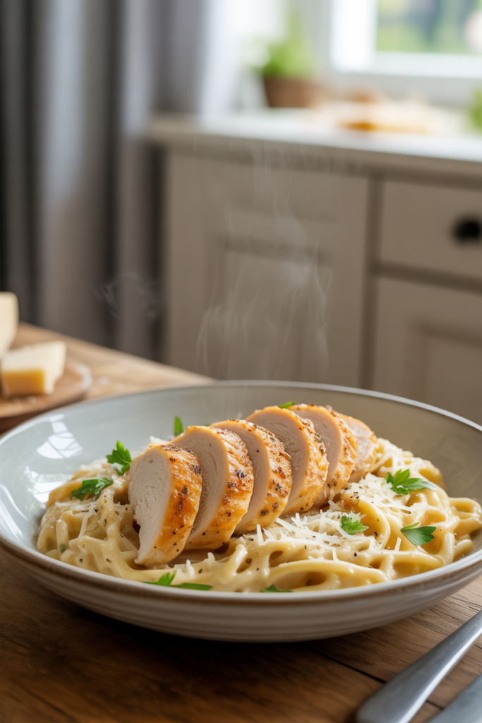 Easy Garlic Parmesan Chicken Pasta Recipe for a Healthy Dinner That Actually Satisfies 1 Garlic Parmesan Chicken Pasta Recipe
