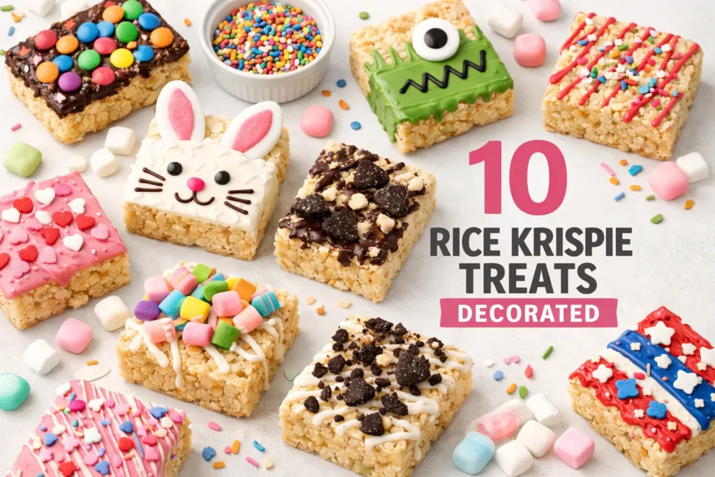 10 Rice Krispie Treats Decorated: Creative Ideas That Turn Simple Treats into Showstoppers 1 Rice Krispie Treats Decorated