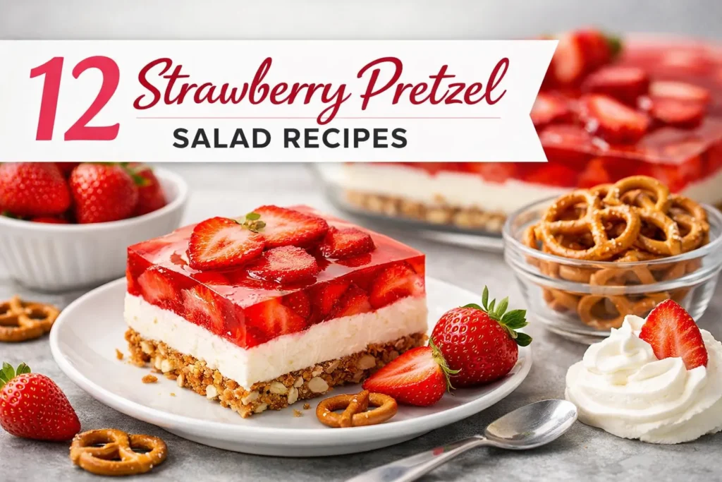 12 Strawberry Pretzel Salad Recipe That Everyone Loves 1 strawberry pretzel salad recipe