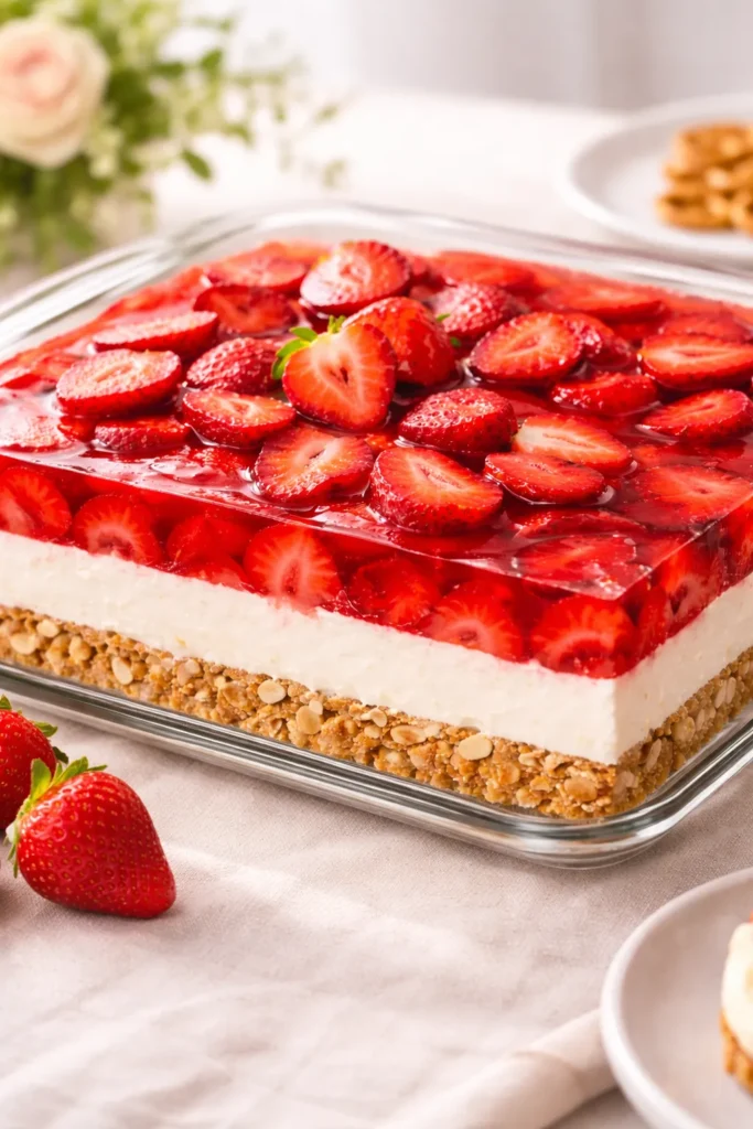 12 Strawberry Pretzel Salad Recipe That Everyone Loves 5 ChatGPT Image Apr 18 2026 12 17 14 PM