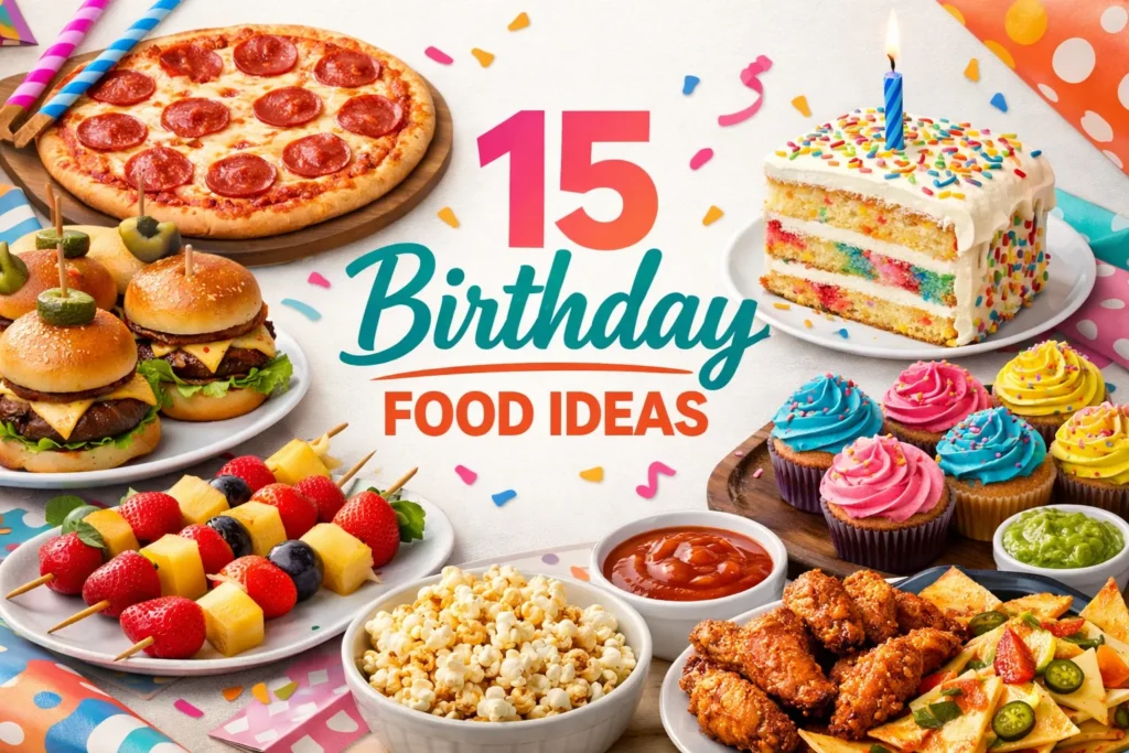 15 Birthday Food Ideas That Will Make Your Party Unforgettable 1 birthday food ideas