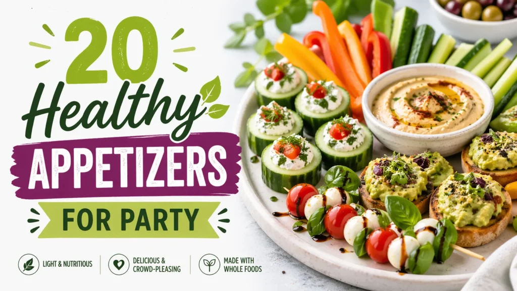 20 Healthy Appetizers for Party That Are Delicious, Easy, and Crowd-Pleasing 1 Healthy Appetizers for Party