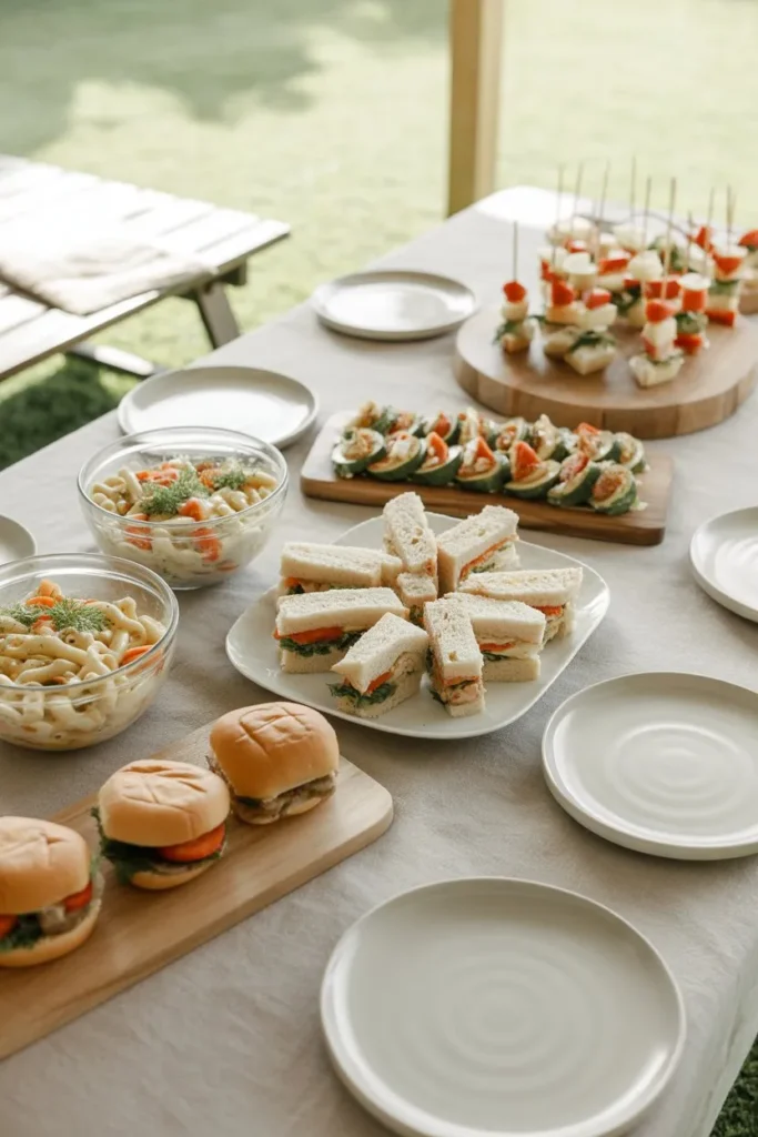 13 Catering Ideas for Food Party That Will Wow Your Guests and Make Hosting Completely Stress-Free 13 a simple yet inviting casual party food D6R UYq0Txi2yCl5zkcEeQ GIg 2TSFTlSADfnPR3ig2g cover