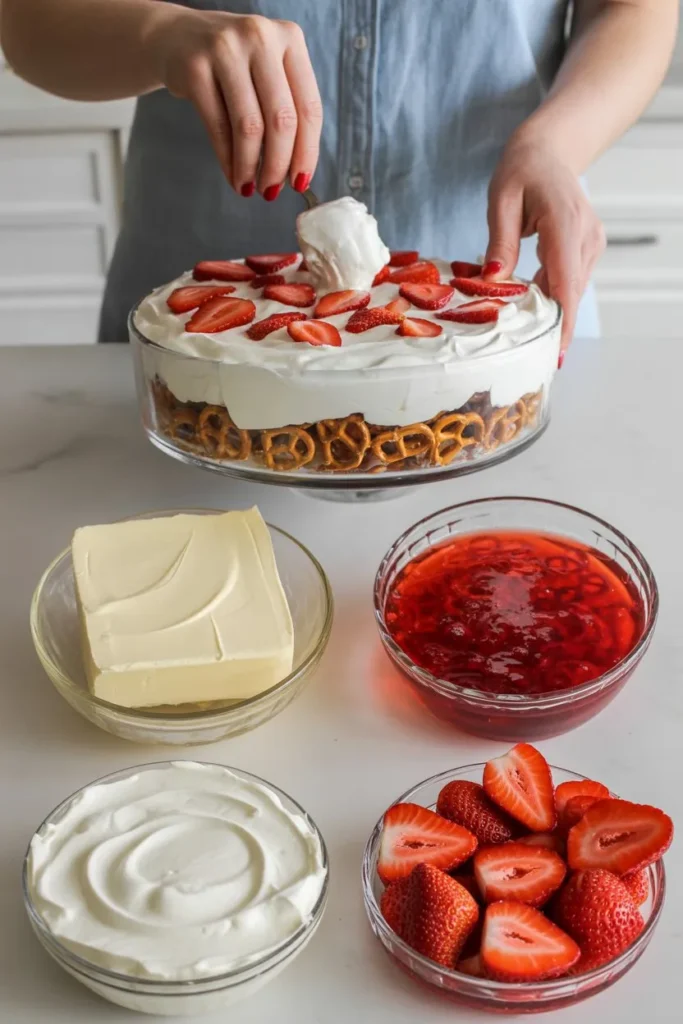 12 Strawberry Pretzel Salad Recipe That Everyone Loves 3 beginner friendly cooking scene in a bri HQ8HMYVvQxWFn5V9usLCZQ Wl8spFEmQI6ceFJ1ppiQZg cover