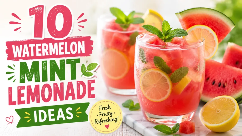 10 Watermelon Mint Lemonade Ideas That Taste Like Pure Summer Refreshment 1 watermelon mint lemonade