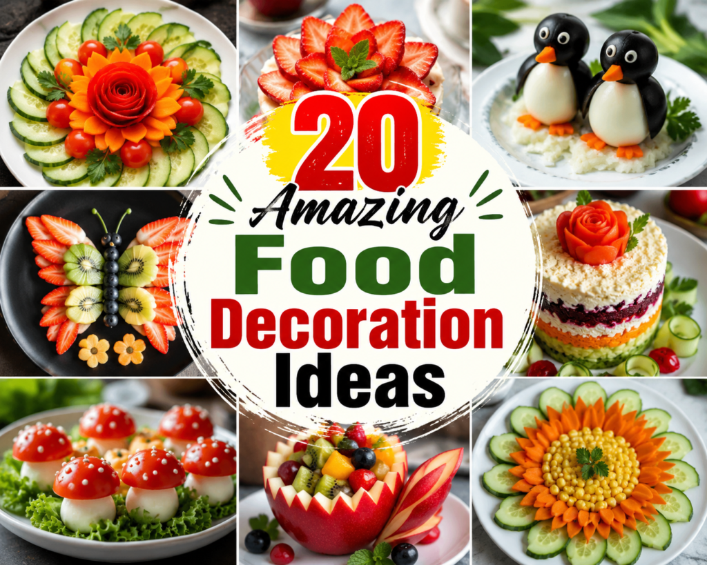 20 Amazing Food Decoration Ideas That Turn Every Meal Into a Masterpiece 1 amazing food decoration