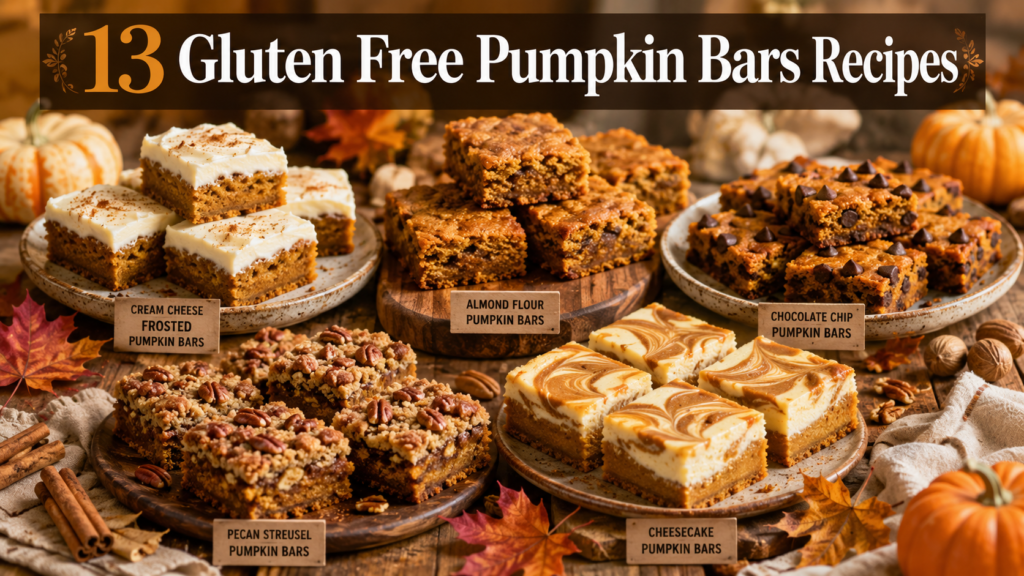 13 Gluten Free Pumpkin Bars Recipes That Will Make You Forget Regular Flour Exists 1 gluten free pumpkin bars