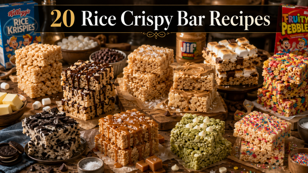 20 Rice Crispy Bar Recipes That Will Ruin Store-Bought Forever 1 rice crispy bar
