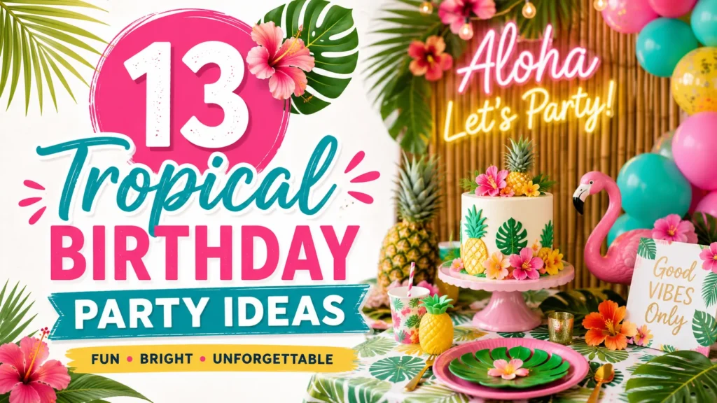 13 Tropical Birthday Party Ideas: Create a Vibrant Island-Inspired Celebration at Home 1 tropical birthday party ideas