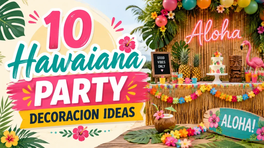 10 Hawaiana Party Decoracion Ideas That Turn Any Party Into a Tropical Paradise 1 Hawaiana Party Decoracion