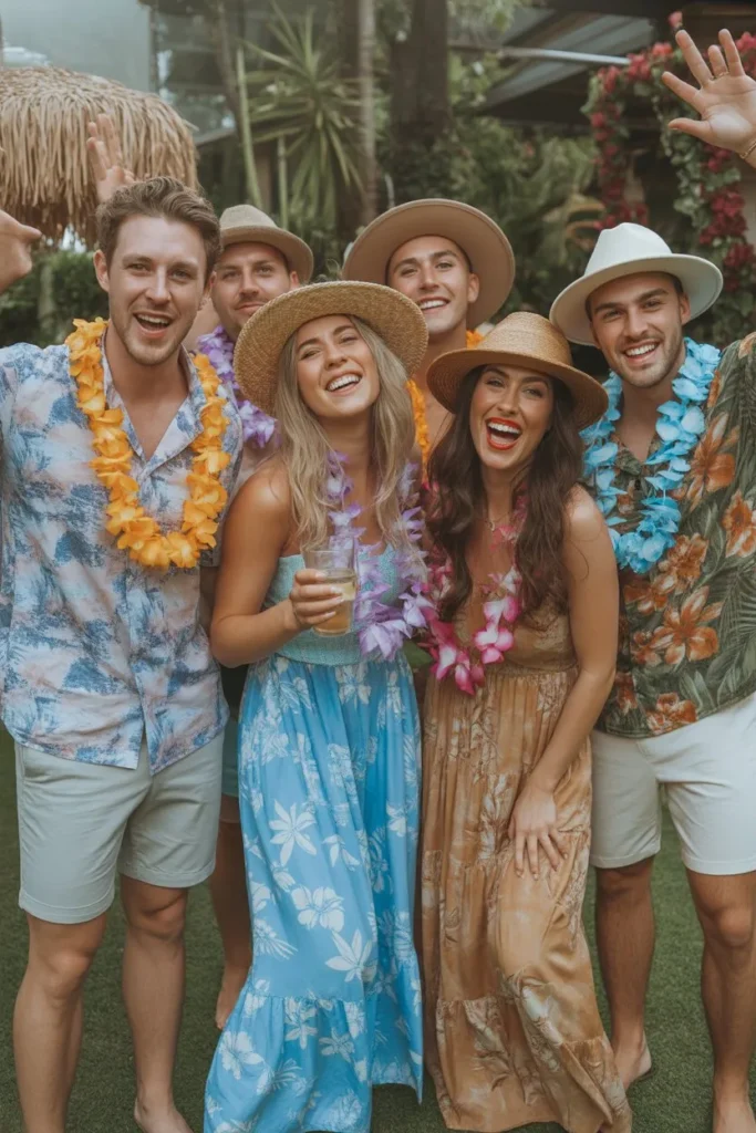 13 Tropical Birthday Party Ideas: Create a Vibrant Island-Inspired Celebration at Home 3 a group of happy party guests wearing ha KnGCE R1SNS1TmRptjUJNA qPzAzzVvRH6Dk7ghpE67sw cover
