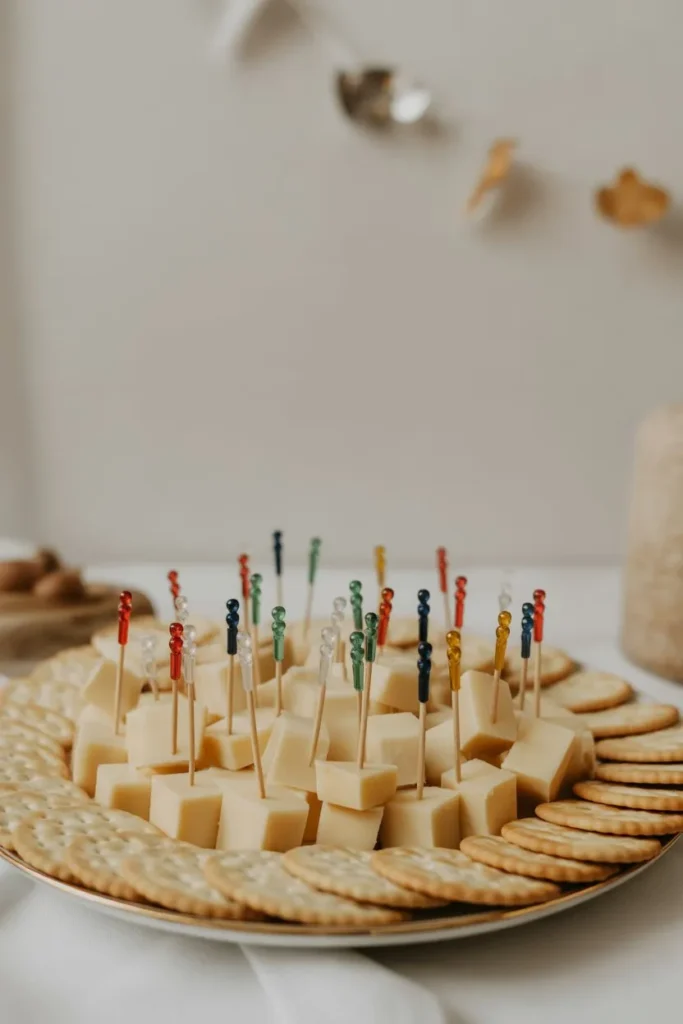 17 Birthday Party Snacks Ideas That Make Planning Easy, Fun, and Stress-Free 6 a neatly arranged platter of cheese cube EcEI6 aPS220kX5u2g 3Xg p1pJkVIzQxuPE4dihPJt w cover