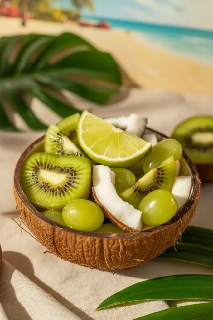 12 Green Fruit Salad Recipe ideas: Fresh, Healthy & Easy Ideas for Everyday Eating 6 a tropical detox fruit salad featuring k RbM3L8GzSsOhxc95bZAPyQ 1XeYeU9uQqCjqDyJA1aYOg cover