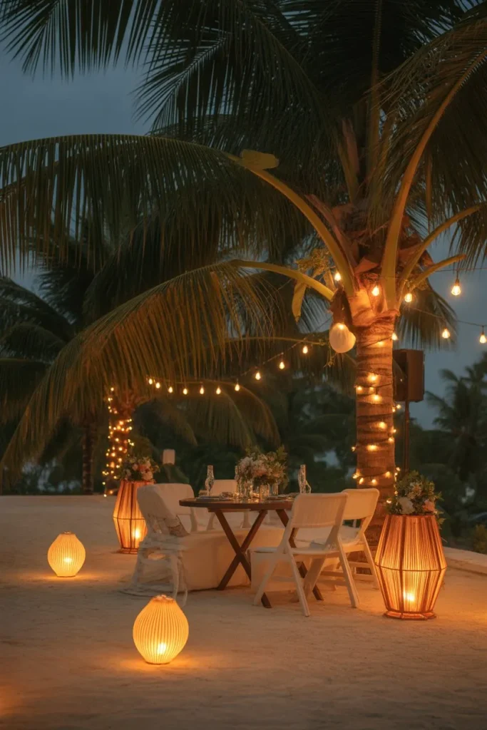 13 Tropical Birthday Party Ideas: Create a Vibrant Island-Inspired Celebration at Home 12 a tropical evening party with warm fairy l7xwan0bSVewDefsBR r6w egnW9sAETVqXq7ep9OjIyA cover