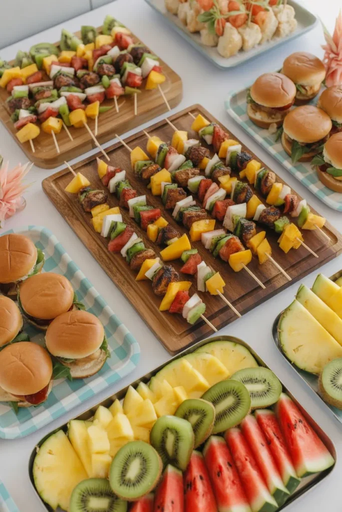 13 Tropical Birthday Party Ideas: Create a Vibrant Island-Inspired Celebration at Home 7 a tropical party food table featuring gr 6HZRUuHDQW2yUrevkt m0A 0jkjqOHiQnK kaVE7Tew6g cover