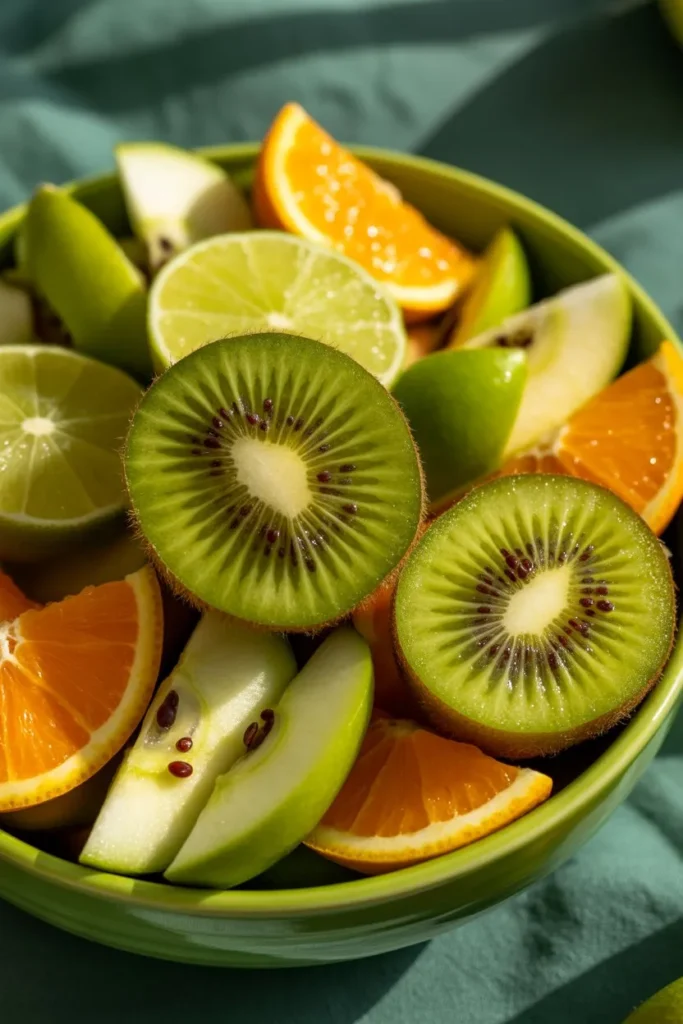 12 Green Fruit Salad Recipe ideas: Fresh, Healthy & Easy Ideas for Everyday Eating 11 a vibrant energy fruit salad with kiwi g 36oRrhNsQxahHC1SREwQTg e0NvA0LuSRqJu6PMpZ2G3w cover