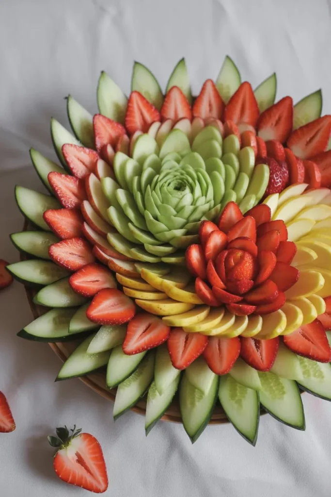 10 Fruit Carving Ideas: Stunning, Easy Designs Anyone Can Master at Home 9 beautiful fruit platter arranged like a 2FgEbEJdQjupmA9XRwnZhQ 6Dug4ts8T4C7h 4y8AS Wg cover