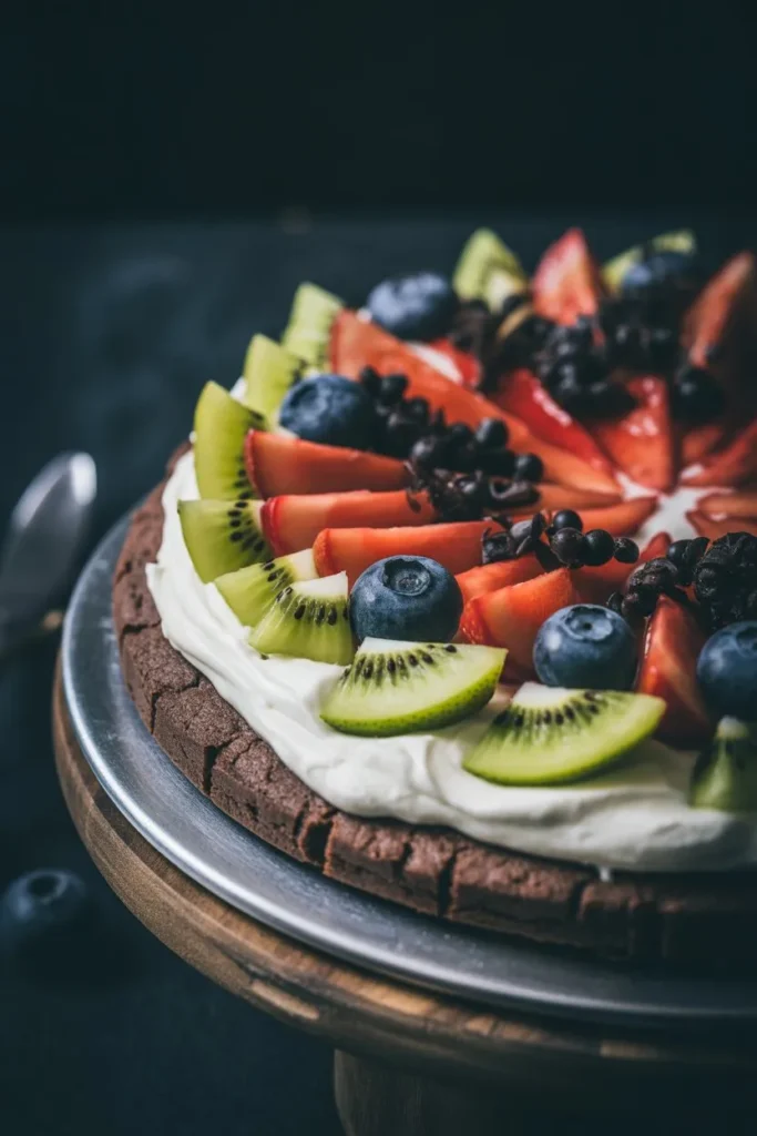 14 Fruit Pizza Recipe with Cream Cheese: The Ultimate Guide to Sweet, Fresh & Irresistible Desserts 8 chocolate cookie fruit pizza with cream 78p0ZbUtSh6XCsrWZJbAoA AMmDx2BUQLOX nyEo5gO3Q cover