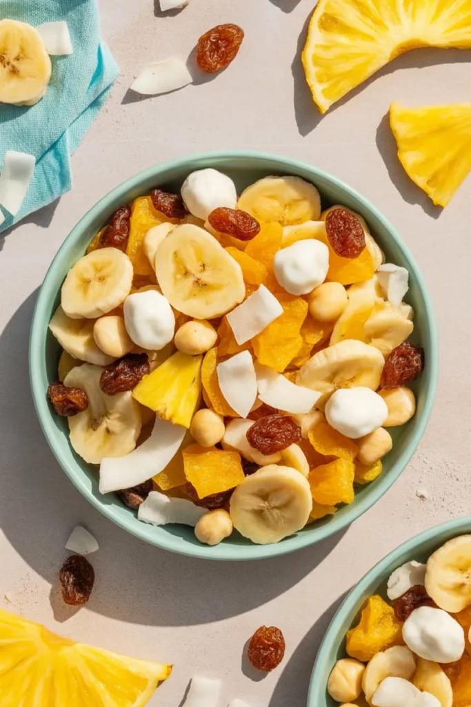 15 Snack Mix Recipes Sweet and Salty That Turn Everyday Ingredients Into Addictive Treats 9 colorful tropical snack mix with banana tWrWU4xcQ abfM8xLAFG9w FJGzW93 T KsN7owe2IGCA cover 1