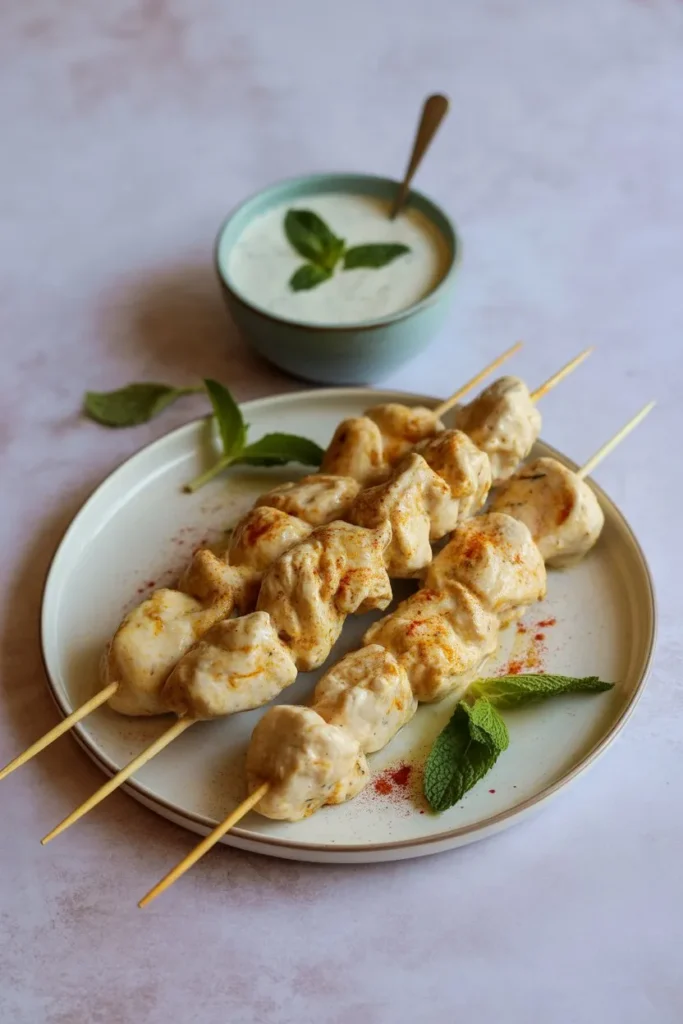 14 Chicken Kabob Air Fryer Recipes: Juicy, Easy & Flavour-Packed Ideas for Every Occasion 8 creamy yoghurt marinated chicken kabobs bT5WZspWS72 U9kMuq6c3Q robB1Z7XT1etKE9NqQJd g cover