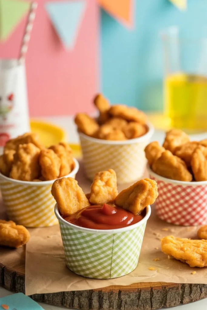 17 Birthday Party Snacks Ideas That Make Planning Easy, Fun, and Stress-Free 7 crispy golden chicken nuggets served in 3 jyfR6eRk6Gj4U6xxP xA nDMW3zY7Q0 aPFbUaLieVw cover