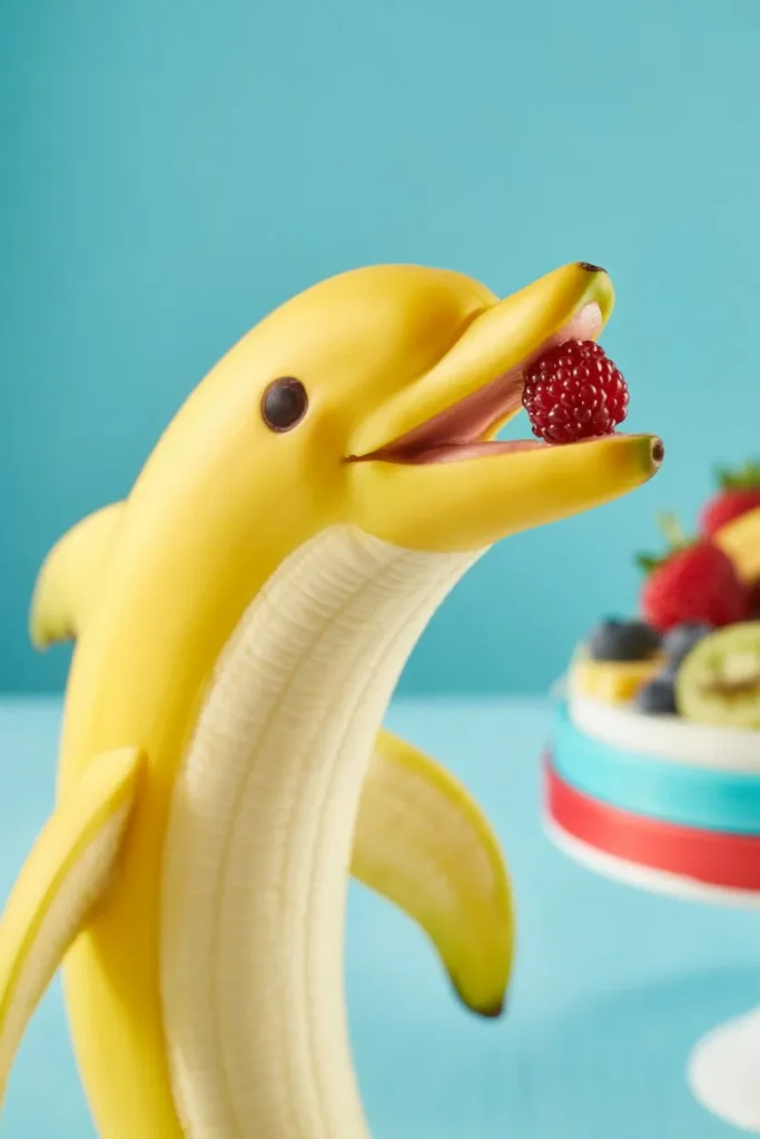 10 Fruit Carving Ideas: Stunning, Easy Designs Anyone Can Master at Home 8 cute banana dolphin fruit carving holdin n6DdvVU9SHeaCBijIJcpJg R5WTv7dCTdmemlmMV5yxrA cover