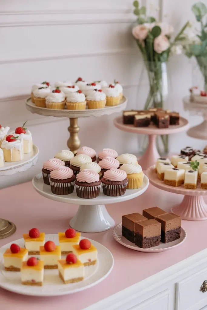15 Catering Ideas Food Party: Creative, Easy & Crowd-Pleasing Menu Inspiration 8 dessert table with cupcakes brownies min WjVX SBaShqULZNpJ8nVqg 3cSfhlReRuqb8Q kWGi3Qg cover