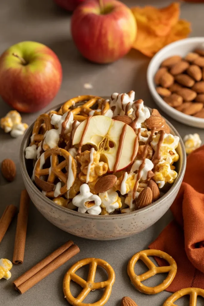 15 Snack Mix Recipes Sweet and Salty That Turn Everyday Ingredients Into Addictive Treats 15 fall inspired snack mix with apple chips ci1HdgART0mtUrPSbNnh8w z6CdQEXiQLS7oPUjEwPz0Q cover 1