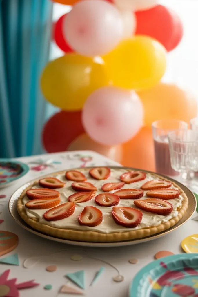 14 Fruit Pizza Recipe with Cream Cheese: The Ultimate Guide to Sweet, Fresh & Irresistible Desserts 15 fruit pizza at a party table surrounded uMVM06eiTuKTepPQ6eUjfw WyyUUrtkSqqPvVxofgFBjg cover
