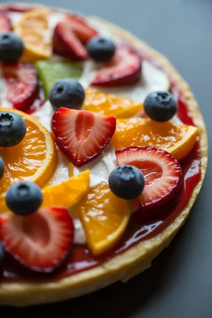 14 Fruit Pizza Recipe with Cream Cheese: The Ultimate Guide to Sweet, Fresh & Irresistible Desserts 5 fruit pizza with glossy glaze finish shi SB2dQKaFTTCFp0s43sN4nQ gVUUUO5CTY EL3It 1WDYQ cover