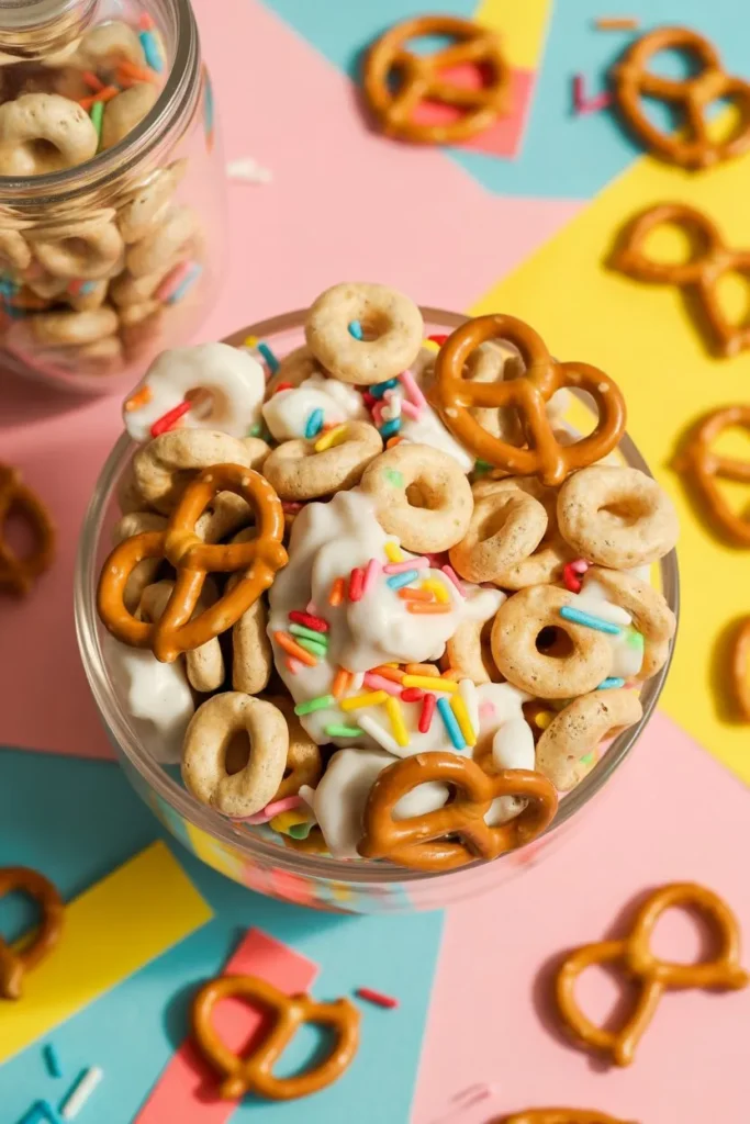 15 Snack Mix Recipes Sweet and Salty That Turn Everyday Ingredients Into Addictive Treats 12 funfetti style snack mix with vanilla ce z1kw36e0TRORj4fYccZtVw SPVem7B2R2mSF0hFPF9pQQ cover 1