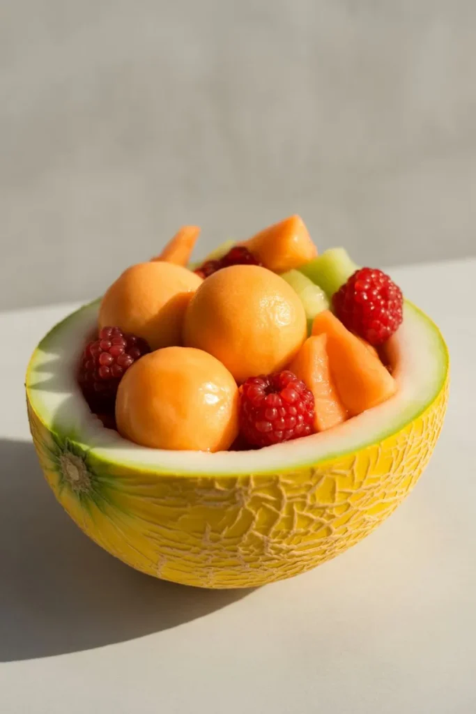 10 Fruit Carving Ideas: Stunning, Easy Designs Anyone Can Master at Home 10 half melon used as a bowl filled with pe bijrGF2WSGaxRXbVPOXBUg eJ51bYxURHWGDR 2yjJbJg cover