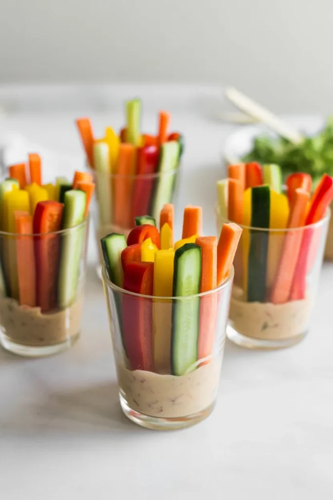 17 Birthday Party Snacks Ideas That Make Planning Easy, Fun, and Stress-Free 8 individual clear cups filled with carrot bKCX69qlSMCJp9b93PeDZQ k319q5IGQtO4kltspkgUdg cover 2