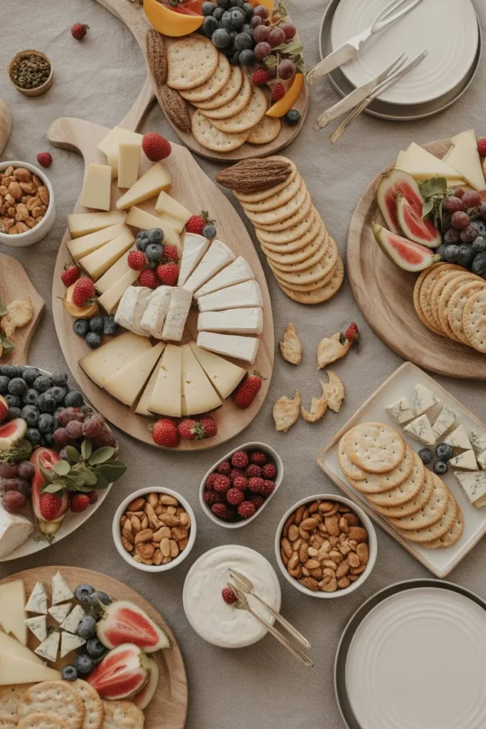 15 Catering Ideas Food Party: Creative, Easy & Crowd-Pleasing Menu Inspiration 6 luxury grazing table with cheese fruits pAyri9ZoR4uPLBoWYAYsNw S9ypVK43Tyi16WnvA9PpQw cover