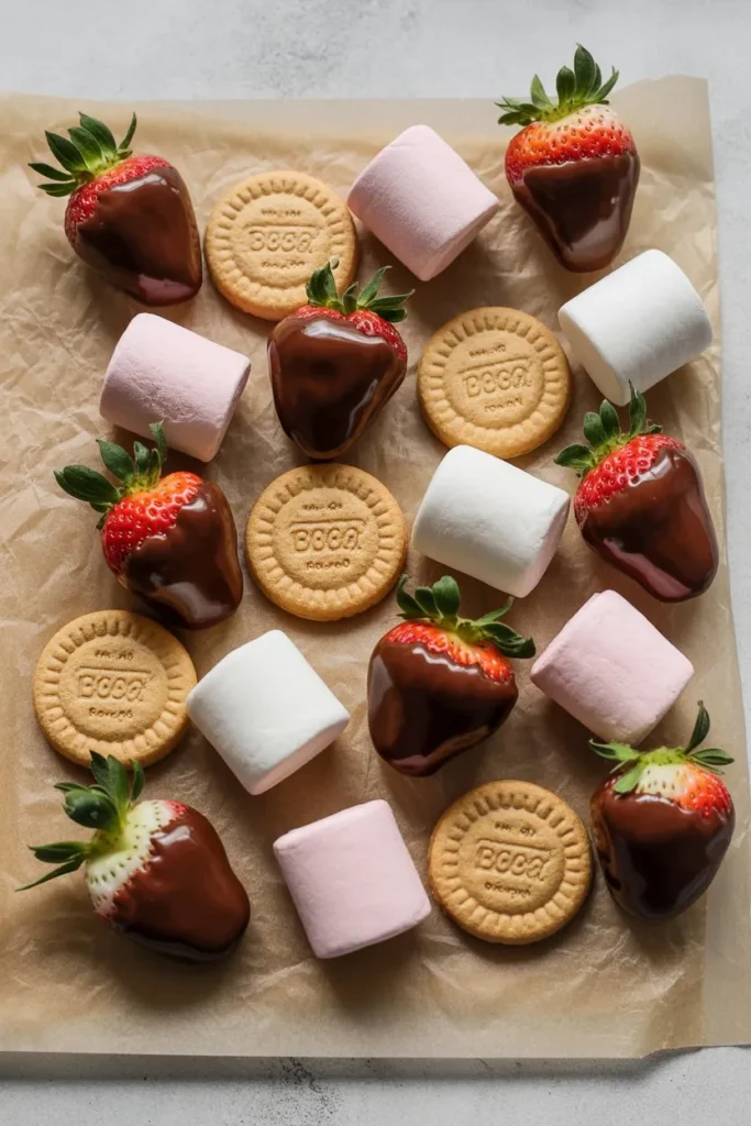 17 Birthday Party Snacks Ideas That Make Planning Easy, Fun, and Stress-Free 15 marshmallows biscuits and strawberries d MEzoKDbeQCWDTawfwE gxg VlBCgTs5TaaLlRVeBCuapA cover