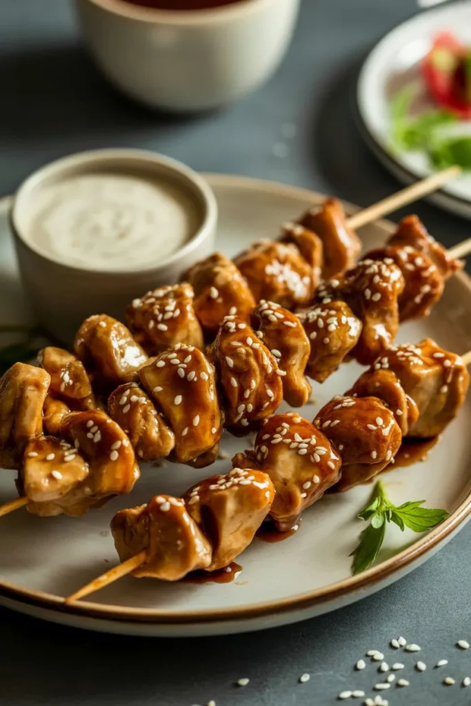 14 Chicken Kabob Air Fryer Recipes: Juicy, Easy & Flavour-Packed Ideas for Every Occasion 5 sticky honey garlic chicken kabobs with dlXDPvDfRAqoxoIqRTi17Q IgSajh79Tze QqNwlw5rPw cover