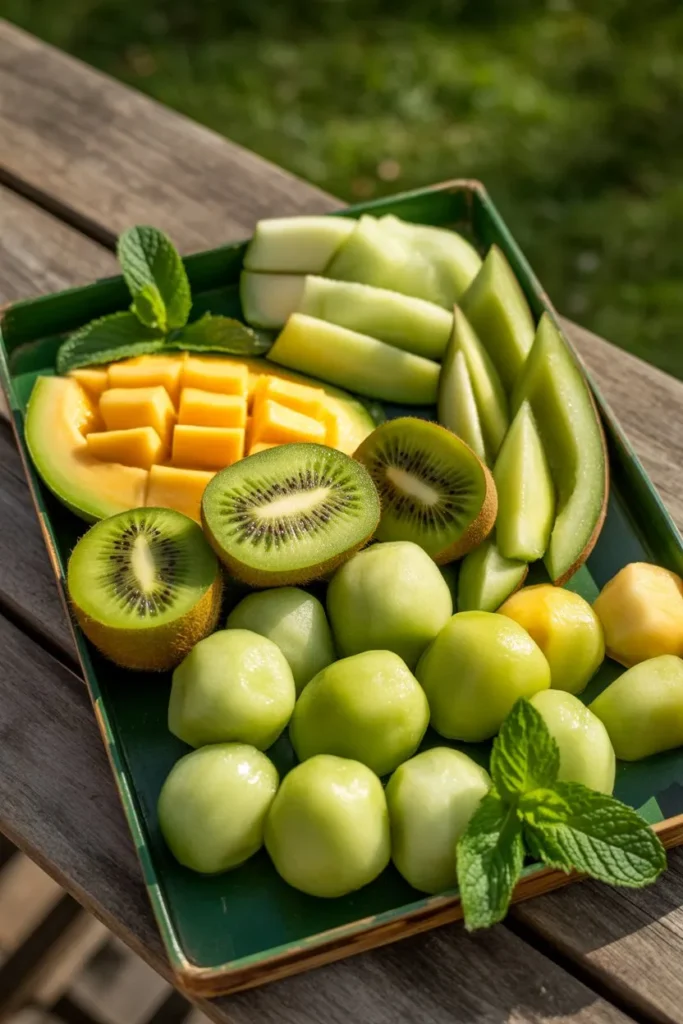 10 Green Fruit Tray Ideas That Look Stunning, Taste Fresh, and Make Healthy Eating Effortless 4 tropical green fruit tray on a wooden ta b1QaxzoDTEuulWK7MQJxiw dyPC3Vm0RFqVtCFV9upoyw cover